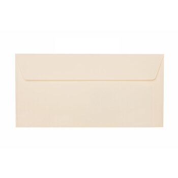 Briefumschläge 11x22 cm mit Haftstreifen - Creme