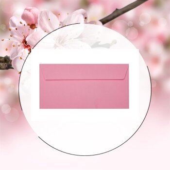Envelopes 4,33 x 8,66 in with adhesive strips - pink