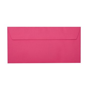 Enveloppes 11x22 cm avec bandes adhésives - rose