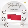 Envelopes 4,33 x 8,66 in with adhesive strips - wine red