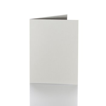 Faltkarten 100 x 150 mm 240 g/qm passend für Briefumschläge im Format Din C6 04 Grau