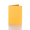 Faltkarten 100 x 150 mm 240 g/qm passend für Briefumschläge im Format Din C6 07 Gelb-Orange