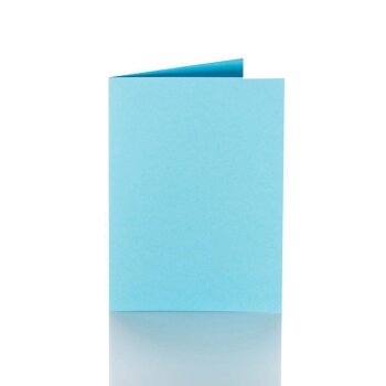 Folding cards 3.94 x 5.91 in 240 g / sqm 18 blue
