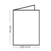 Cartes pliées 100 x 150 mm 240 g / m2 34 noisette