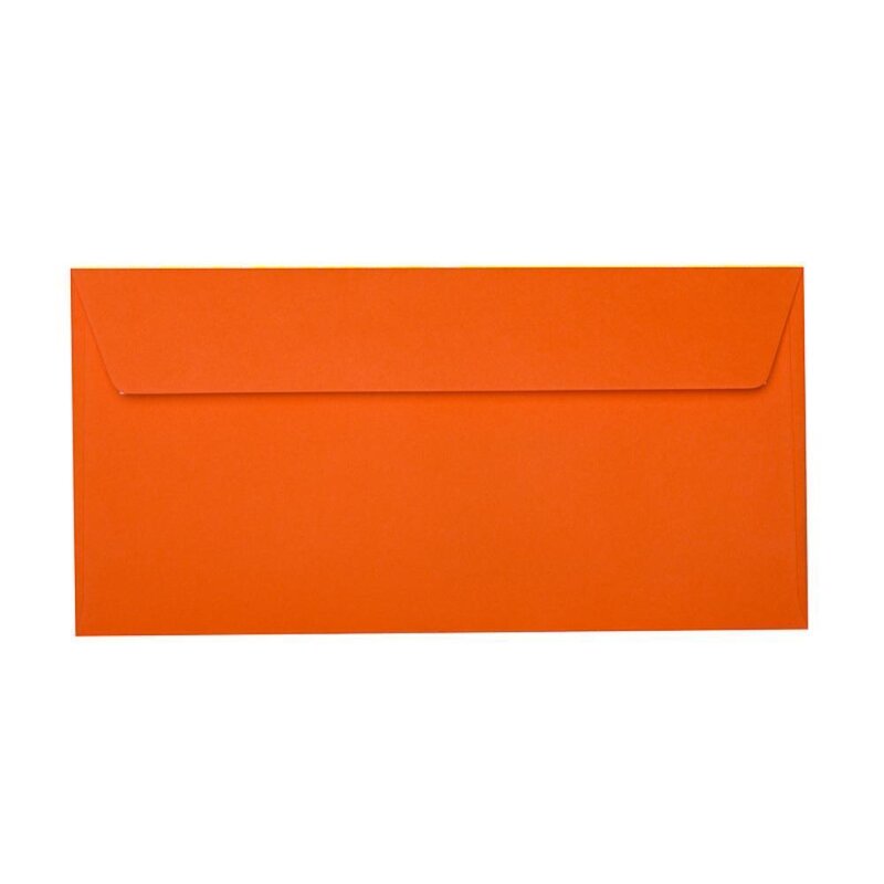Briefumschläge 11x22 cm mit Haftstreifen - Orange