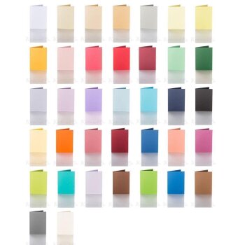 Elección de colores: tarjetas plegables 120 x 170 mm 240 g / m2 02 Creme