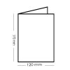 Elección de colores: tarjetas plegables 120 x 170 mm 240 g / m2 02 Creme