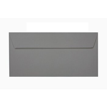 Enveloppes 11x22 cm avec bandes adhésives - gris foncé