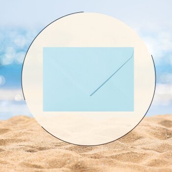 Enveloppes C8 (5,7x8,1 cm) - bleu clair