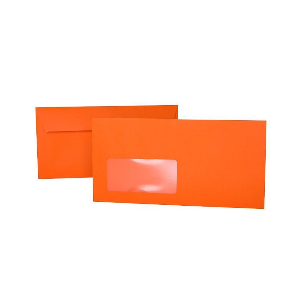 Briefumschläge 25 st 110 x 220 mm mit Haftstreifen Orange DIN Lang 