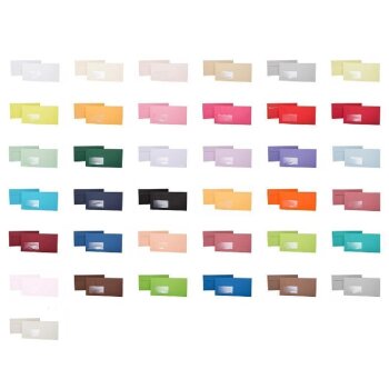 Envelopes 4,33 x 8,66 in with adhesive strips and window - Bordeaux