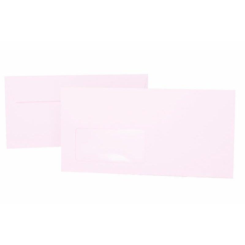 Briefumschläge DIN lang 110x220 mm mit Fenster und Haftklebung in Pastellflieder