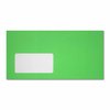 Enveloppes néon 11x22 cm avec bande adhésive et fenêtre - Vert néon