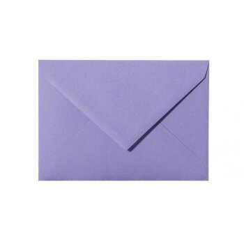 Sobres de 14x19 cm en violeta con solapa triangular en 120 g / m²