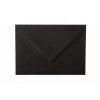 Enveloppes 14x19 cm en noir avec un rabat triangulaire en 120 g / m²