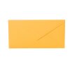 Enveloppes DIN longues - 11x22 cm - jaune-orange avec rabat triangulaire