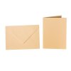 Envelopes C5 + folding card 5.91 x 7.87 in - camel
