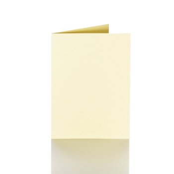 Folding cards 3.94 x 5.91 in - light yellow for C6