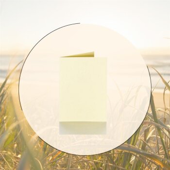 Folding cards 3.94 x 5.91 in - light yellow for C6