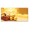 Christmas envelopes DIN long (DL) with golden Christmas balls