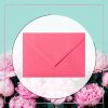 Envelopes DIN B6 (4,92 x 6,93 in) - pink with a triangular flap