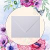 Envelopes DIN B6 (4,92 x 6,93 in) - purple-blue with triangular flap
