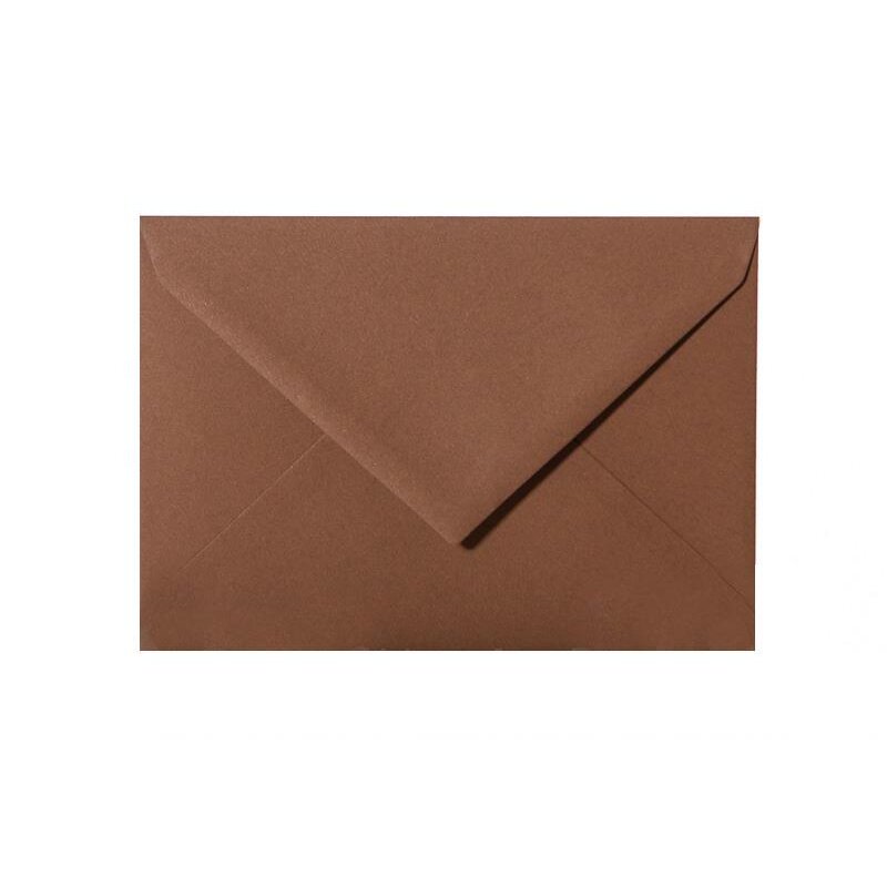Briefumschläge DIN B6 (125 x 176 mm) - Braun mit Dreieckslasche