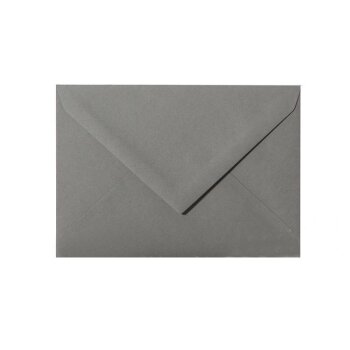 Enveloppes DIN B6 (125 x 176 mm) - gris foncé avec rabat triangulaire