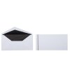 Mourning envelope DIN long 4,33 x 8,66 in - SILK LINING - black 2 mm bar