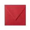Sobres cuadrados 150x150 mm, 15x15 cm en rojo vino con solapa triangular