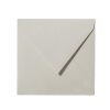Quadratische Briefumschläge 150x150 mm, 15x15 cm in Grau mit Dreieckslasche