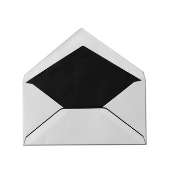 Mourning envelope DIN long (4,33 x 8,66 in) black lined, black borderless frame