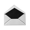 Mourning envelope DIN long (4,33 x 8,66 in) black lined, black borderless frame