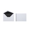 Pack 25 Sympathy Envelopes with black 2 mm bar and black lining DIN C6