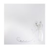 Envelopes with lining in white 6,10 x 6,10 in in wedding bride and groom on the right silver in white in 120 g / qm