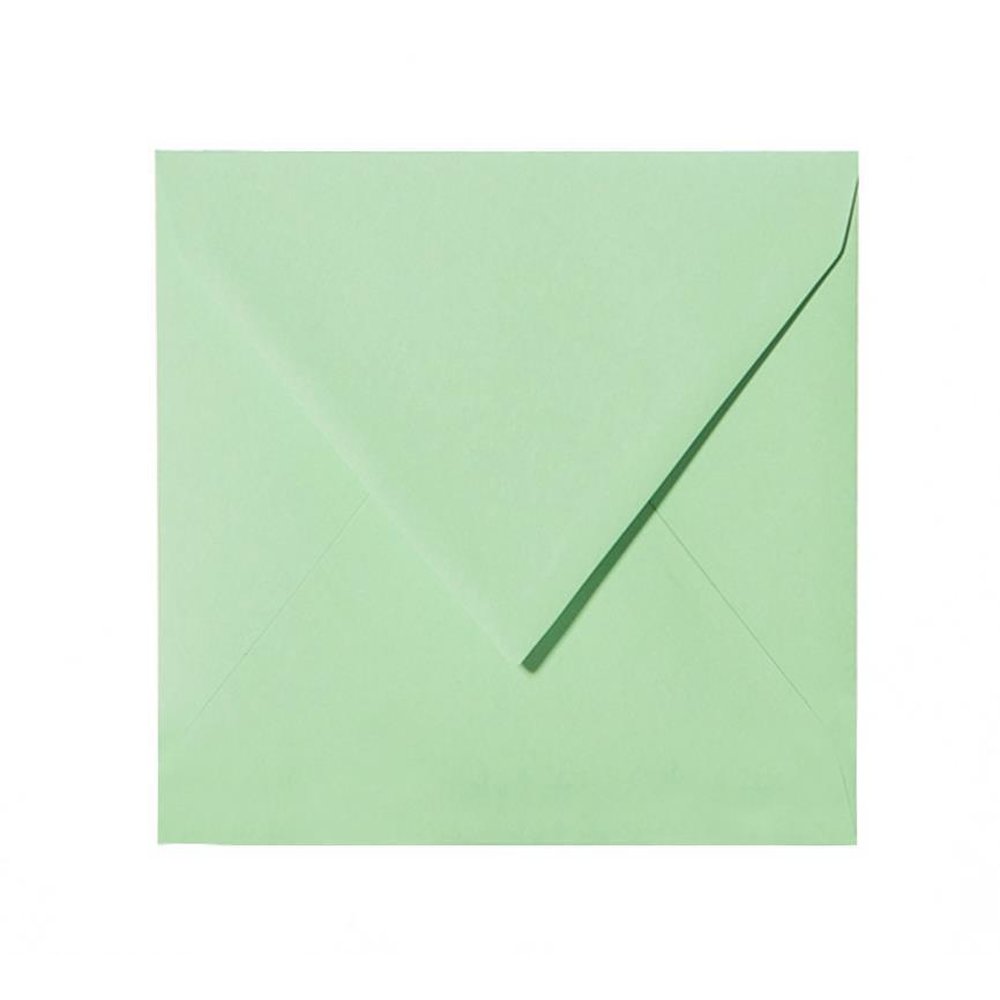 color verde menta claro Paper24 Sobres 25 unidades, 13 x 13 cm, cierre con humedad