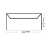 50 DIN long foil envelopes plastic envelopes 4,33 x 8,66 in - crystal clear - with adhesive strips