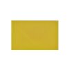 Transparenter Briefumschlag  62 x 98 mm für Visitenkarten- Gelb mit Dreickslasche