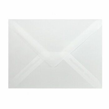Transparent envelope 4,57 x 7,09 in - clear with triangle...