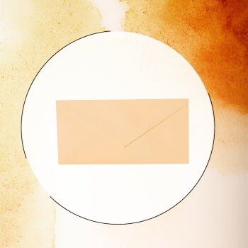Envelopes DIN long - 4,33 x 8,66 in - gold-yellow with a triangular flap