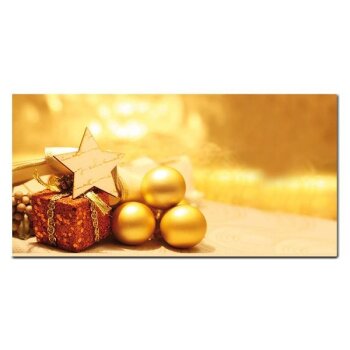 Christmas envelopes DIN long (DL) white with golden...