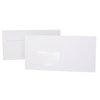 Envelopes 4,33 x 8,66 in with adhesive strips and window - white 80g