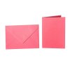 Briefumschläge C6 + Faltkarte 10x15 cm - pink