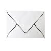 Enveloppes de deuil, blanches, lin, avec doublure, bordées de 2 mm, 119x181 mm # 77235210