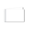 Tarjetas de luto, blanco, semi mate, 115x185 mm, 240 g / m², doble cara, borde de sombra