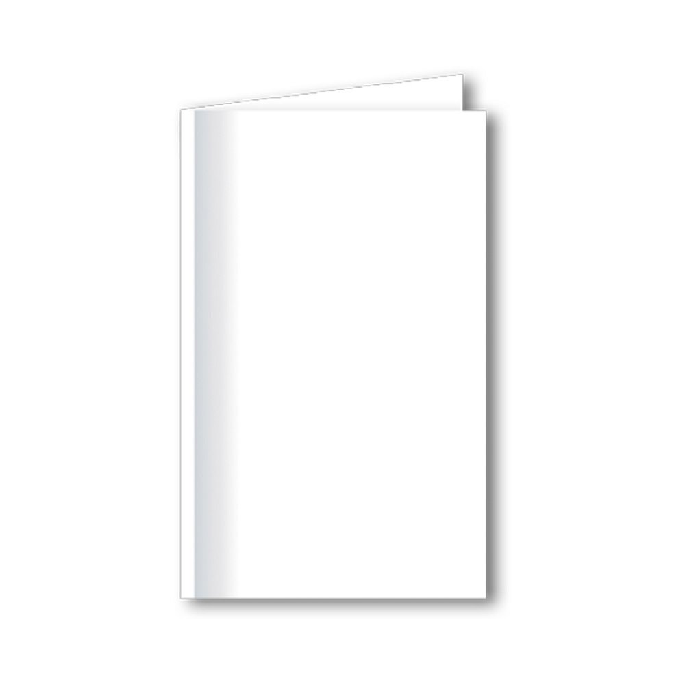 querdoppelt 240 g/m² Schattenrand halbmatt weiß Trauerkarten 115x185 mm 