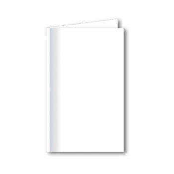 Trauerkarten, weiß, halbmatt, 185x115 mm, 240 g/m², hochdoppelt, Schattenrand