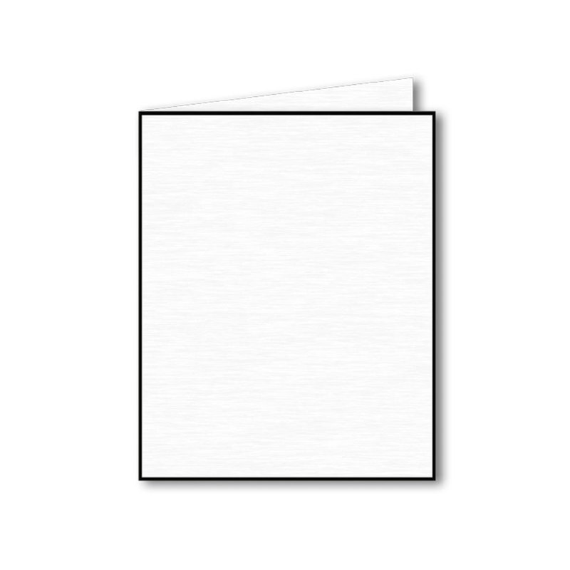 Trauerbogen, weiß, leinen, 174 x 215  mm, gefalzt, 2 mm gerändert 100g/m² 25