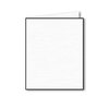 Feuille de deuil, blanc, lin, 180 x 230 mm, pliée, bordée de 2 mm 100g / m²