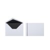 Pack 25 Sympathy Envelopes DIN B6 (125x176 mm) - lining -  black 2 mm frame